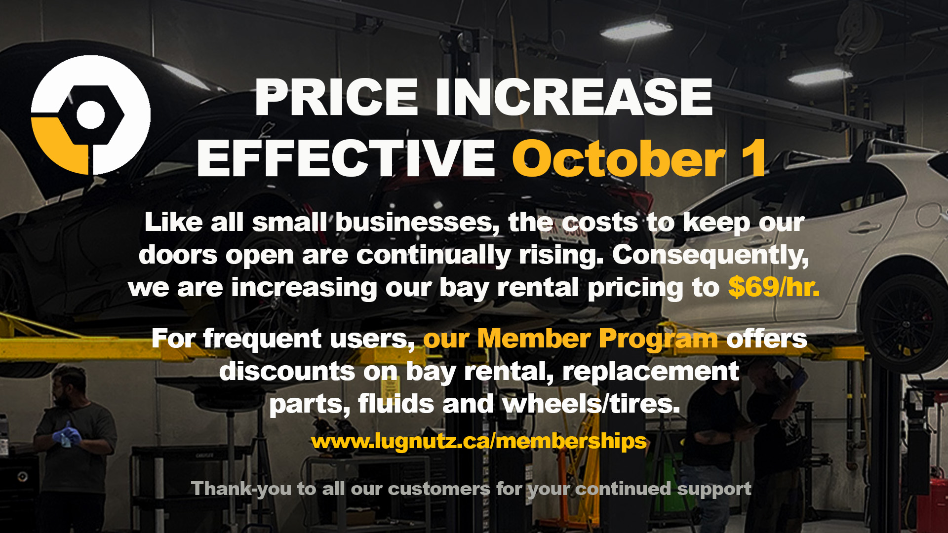 Price increase